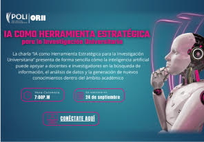 Webinar IA como Herramienta Estratégica para la Investigación Universitaria, Politécnico Grancolombiano